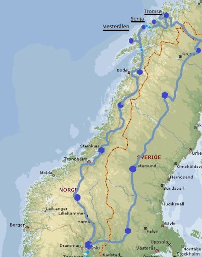 {Karte mit Reiseverlauf}